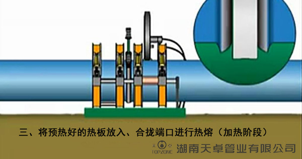 PE給水管熱熔對接4